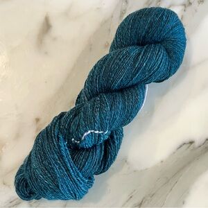 Handspun 100% Merino Wool Fine Weight Yarn in Jeans